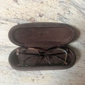 Tom Ford TF 5547-B 056 Gold Brown Tortoise Authentic Eyeglasses With Case 54-1